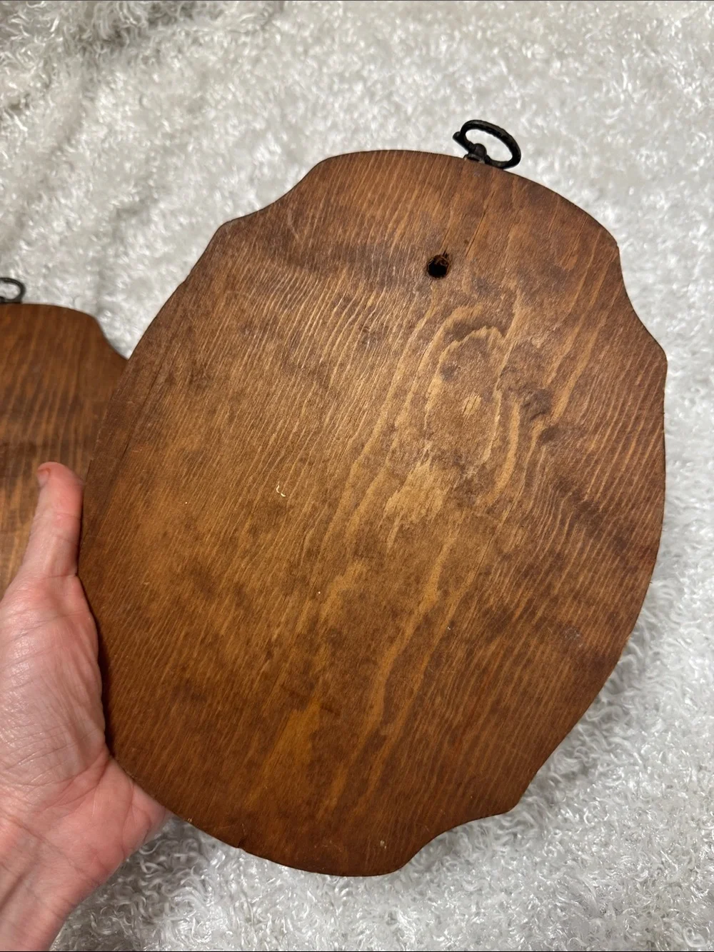 Vintage wooden wall plaques bird cardinal lot of 2